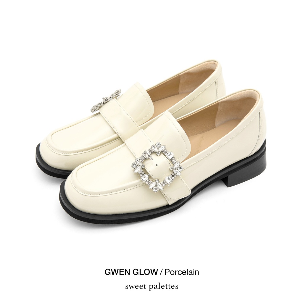 Sweet Palettes รองเท้าหนังแกะ New Gwen Glow Porcelain