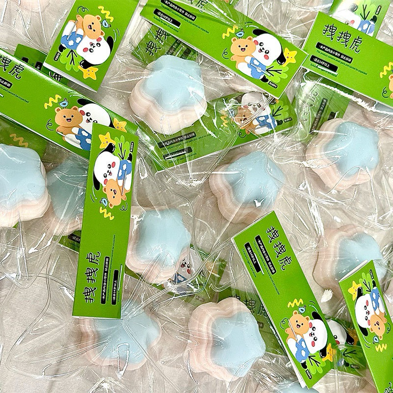 ของเล่นบีบทาบะสกุชชี่ คุ้กกี้ครีมรูปดาวหลายสี ฟ้า ชมพู ส้ม แตงโม เหมาะสำหรับแก้เครียด