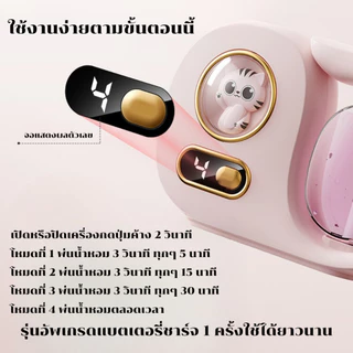 เครื่องพ่นอโรม่า เครื่องพ่นน้ำหอมอัตโนมัติ มีให้เลือก 14 กลิ่น ฟอกอากาศ ดับกลิ่น