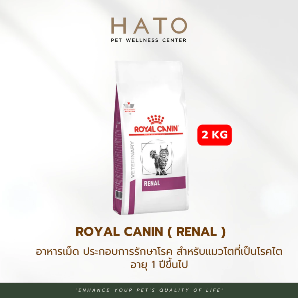 Royal Canin Renal Cat อาหารประกอบการรักษาโรค สำหรับแมวโรคไต 2 Kg.