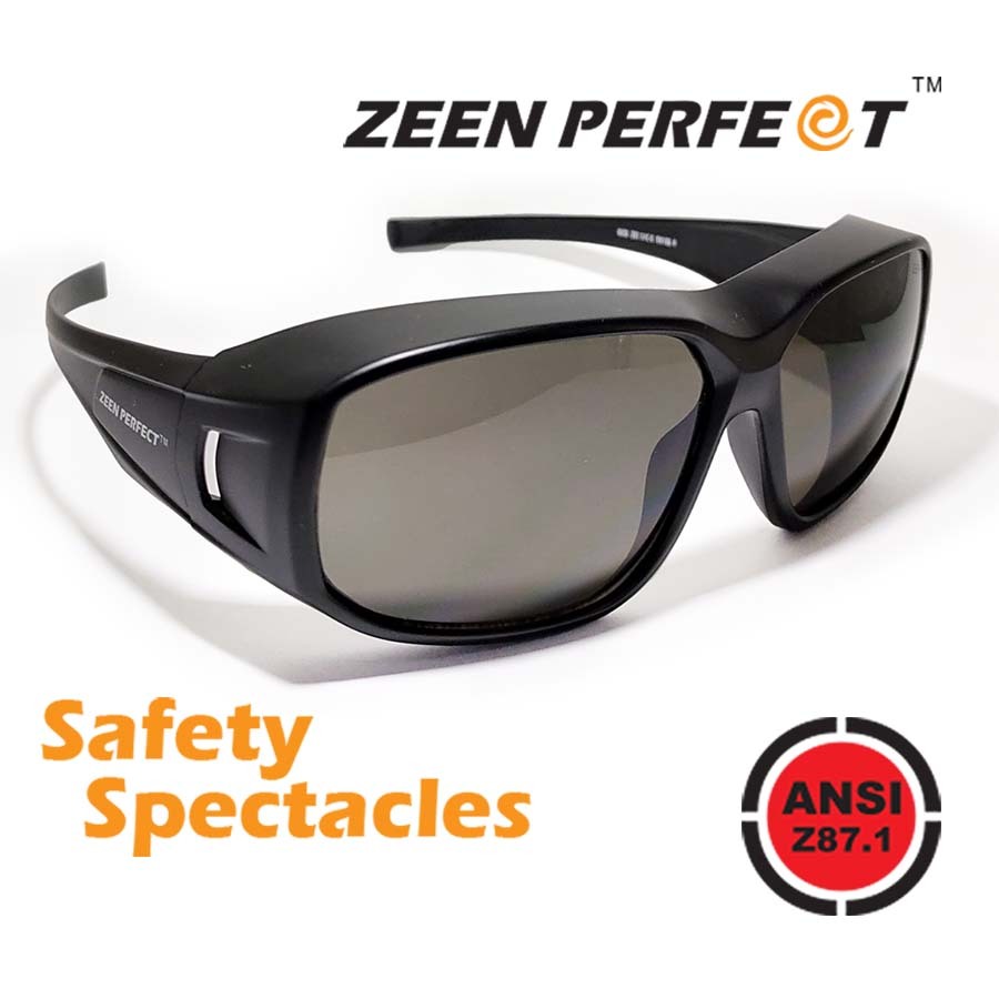 แว่นตา Safety รุ่น 92279 Fit Over glasses สามารถสวมทับแว่นตาได้ เลนส์ป้องกัน UV400 size 63-17-152