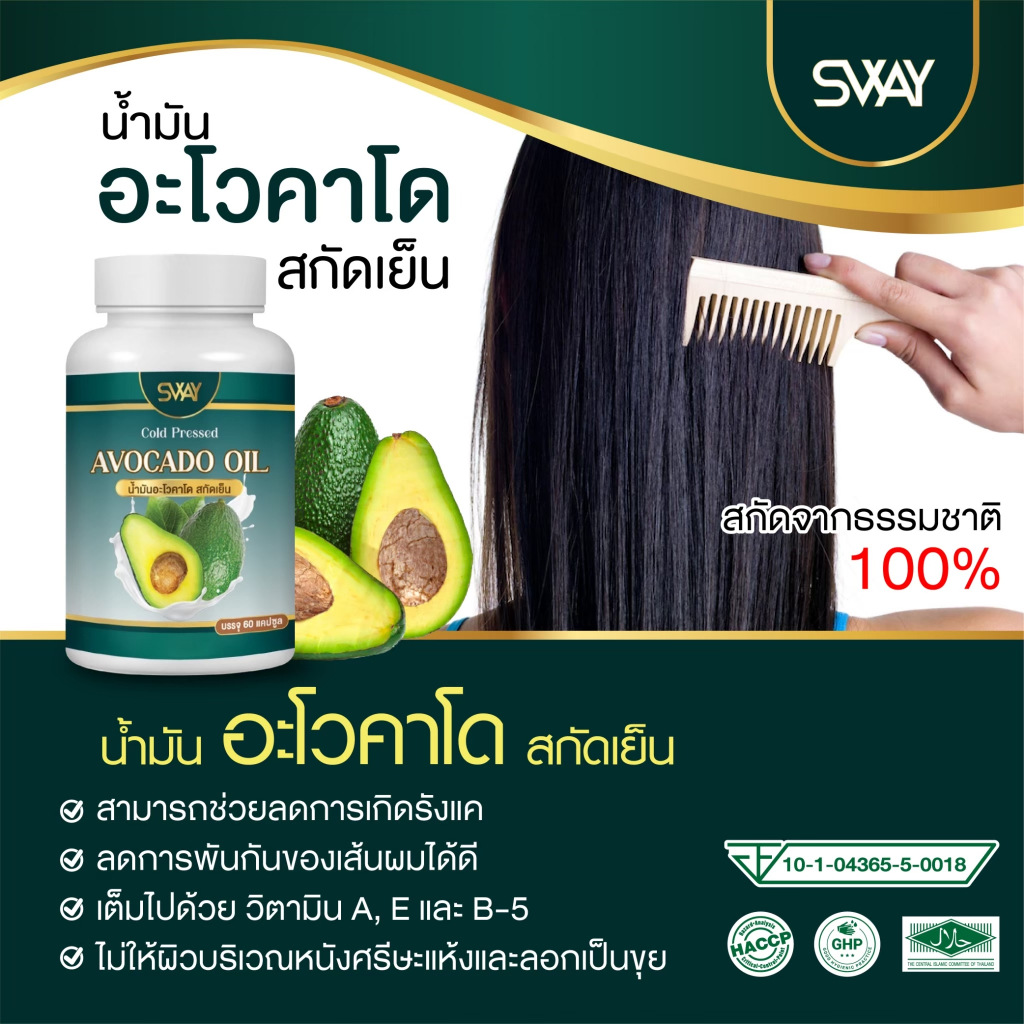 น้ำมันอโวคาโดสกัดเย็น Avocado Oil เม็ดซอฟเจล ส่งตรงจากโรงงาน ราคา ถูกที่สุด ดีลบีเคเค แกลเลอรีภาพที่ 4