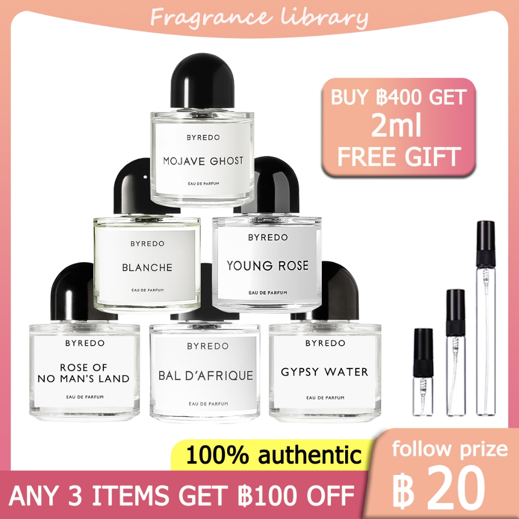[100%ของแท้ ] Byredo Mojave Ghost/Blanche/Young Rose/Rose Of No Man's Land/Bal d'Afrique/Gypsy Water EDP น้ําหอม unisex