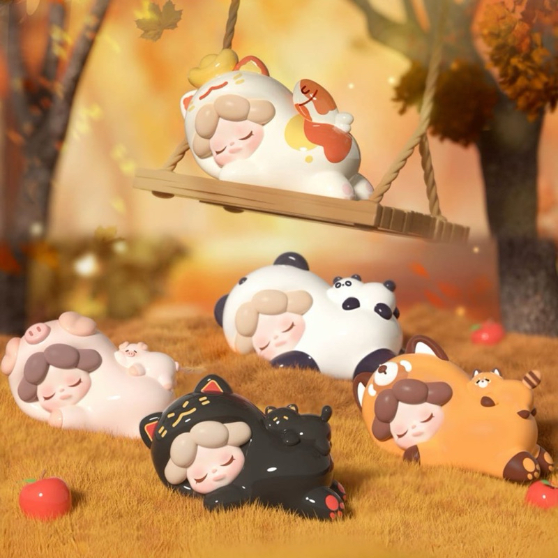(รอเอฟในไลฟ์ ลด 100฿ ) แบบสุ่ม โมเดล : Wendy Sleepy every Day Bean by DoDo Sugar 1 ซองมี 4 ชิ้น