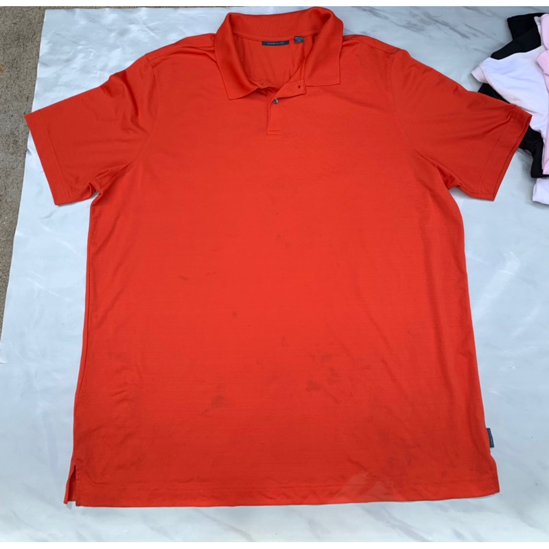 เสื้อกีฬาคอปกแขนสั้น สีส้ม  แบรนด์ทั่วไป 221