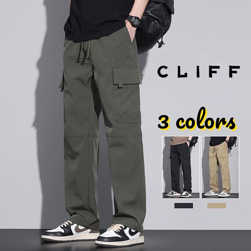 CLIFF -COD✅กางเกงขายาวผู้ชาย ลำลอง มีสามสีให้เลือก แบบหลวม