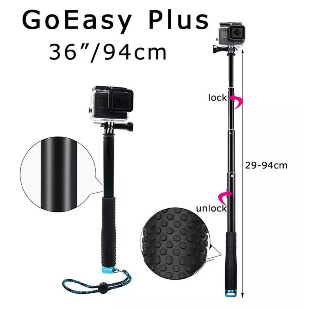 36"inch/94cm GoPro Selfie stick Handheld Monopod GoEasy Plus 36" นิ้ว / 94 ซม GoPro เซลฟี่แบบใช้มือถือ GoEasy Plus
