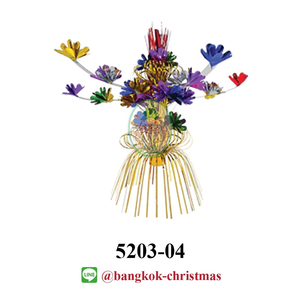ประดับและตกแต่งเทศกาลต่างๆ โคมแขวน ตะเกียง ดอกไม้ ขนาด 37*44 cm (5203-04)