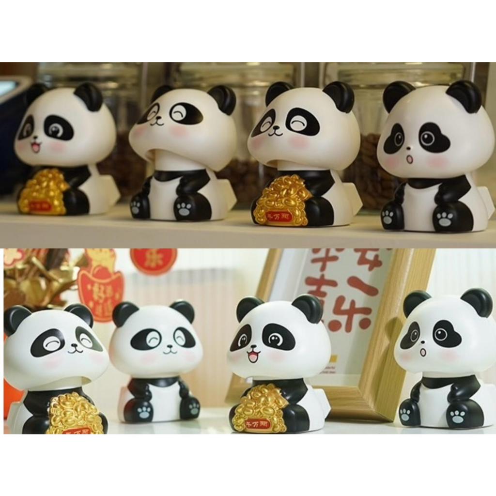ตุ๊กตา ตั้งโชว์หน้ารถ น้องหมีแพนด้าสุดน่ารัก มีให้เลือกถึง 4 ลาย พยักหัวดุ๊กดิ๊ก ไม่ต้องใช้ถ่าน