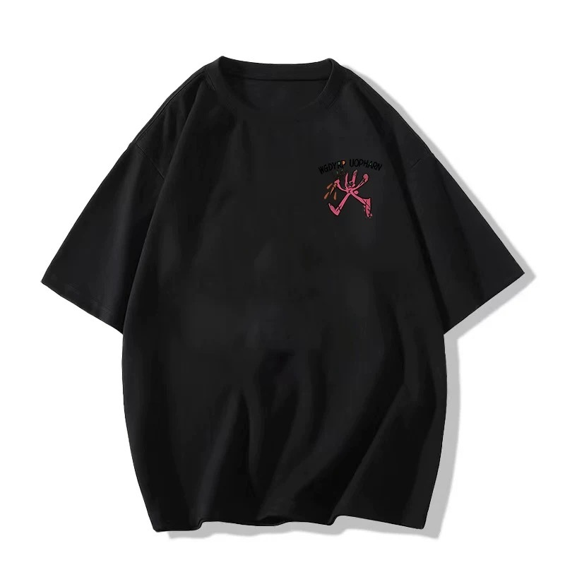 TeeTwoOne ผ้าคอตตอน100% เสื้อยืด oversize WGDYRP-DB สไตล์เกาหลี  ผ้าฝ้ายใส่สบาย เสื้อยืดโอเวอร์ไซส์ unisex