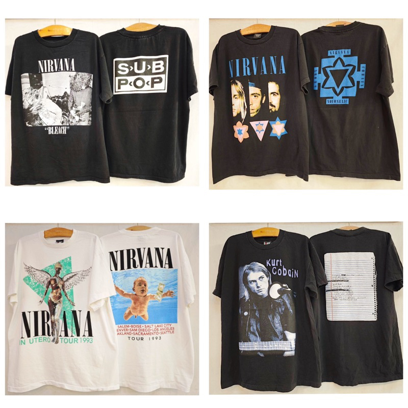 เสื้อยืดnirvana เสื้อผ้าฟอก ผ้าเฟดbio