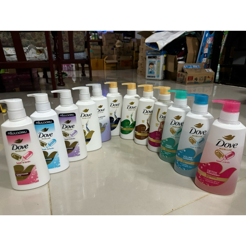 Dove โดฟ แชมพู / ครีมนวด 370-430มล.