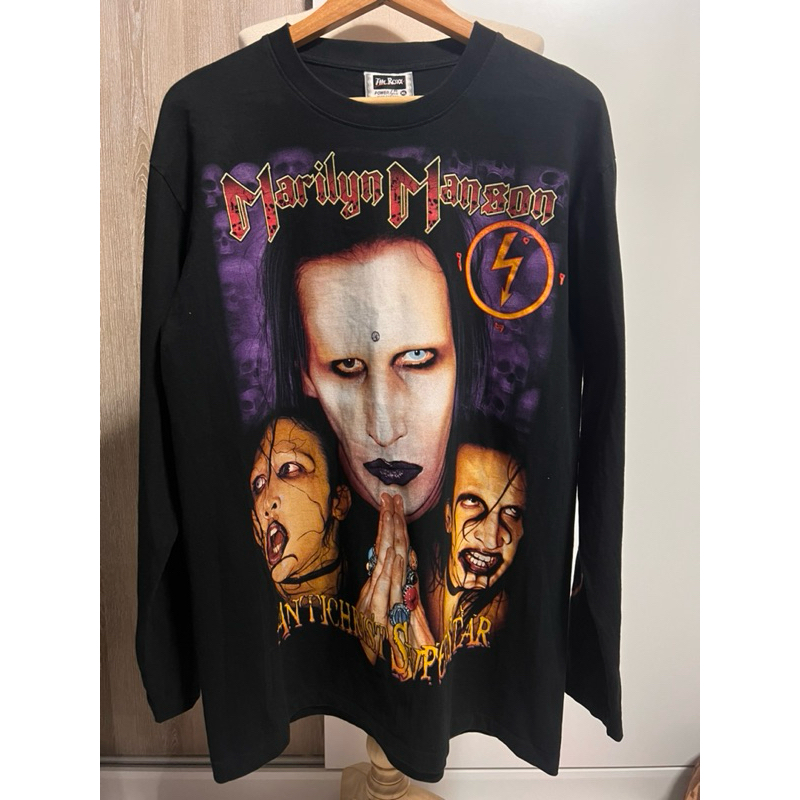 เสื้อแขนยาว Bootleg ไทยเก่า Marilyn Manson ไซส์ XL