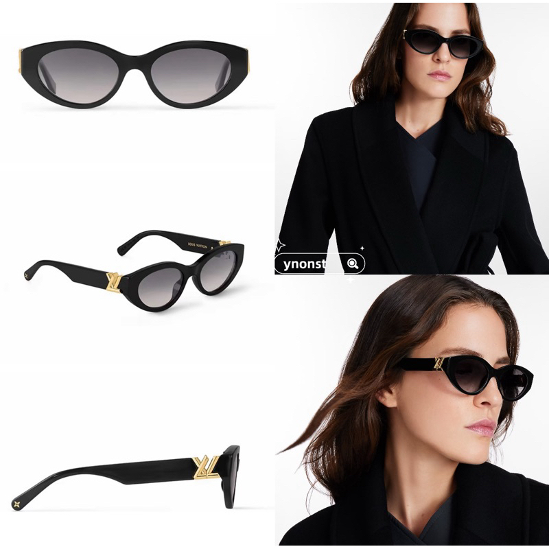 💯  ของแท แว่นกันแดด Louis Vuitton / LV สำหรับสุภาพสตรีแว่นตากันแดดป้องกันรังสียูวีกลางแจ้ง Z2104W