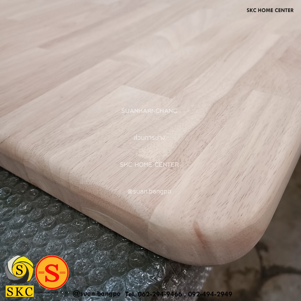 หน้าโต๊ะไม้ หนา 30 mm 50 x 110 ไม้ยางพาราประสาน สวย หนึ่งหน้า