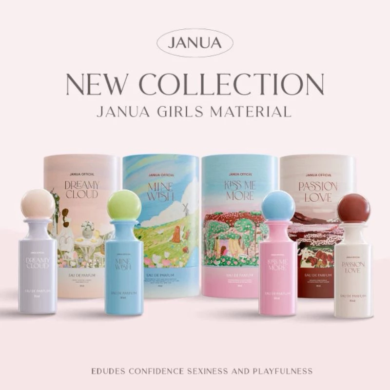 น้ำหอม janua แจนยัวร์ คอลเลคชั่นใหม่ girl material ส่งด่วน janua