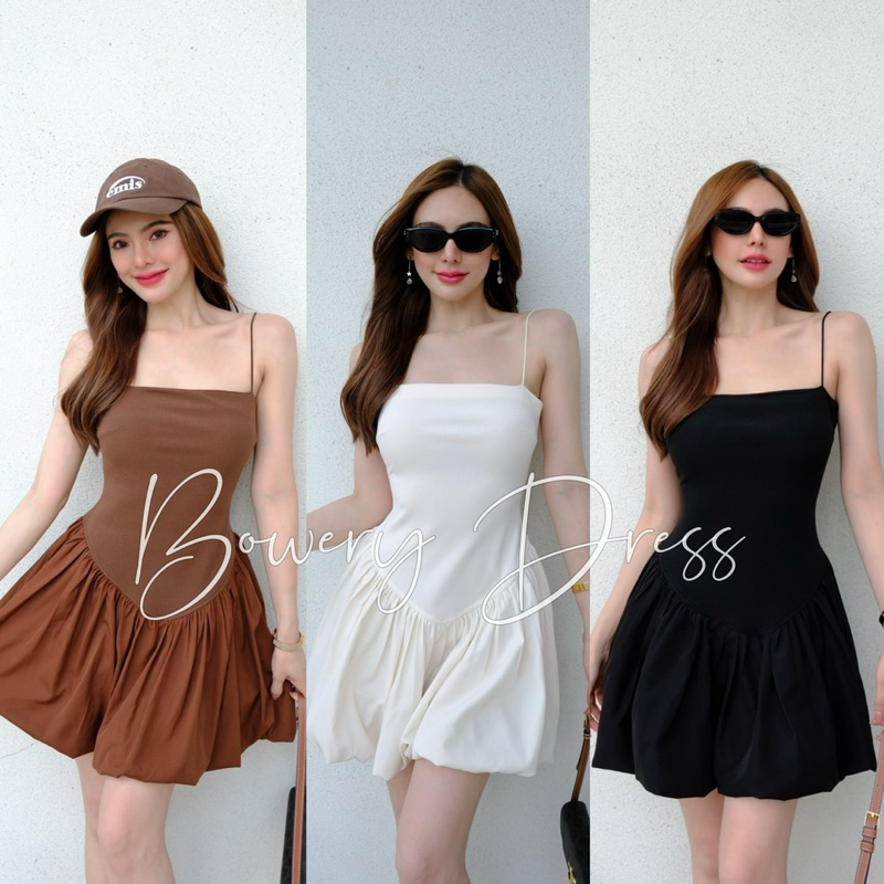 Wendystore182(Bowery Dress)เดรสสั้นทรงบอลลูนน่ารักมากก Clothing