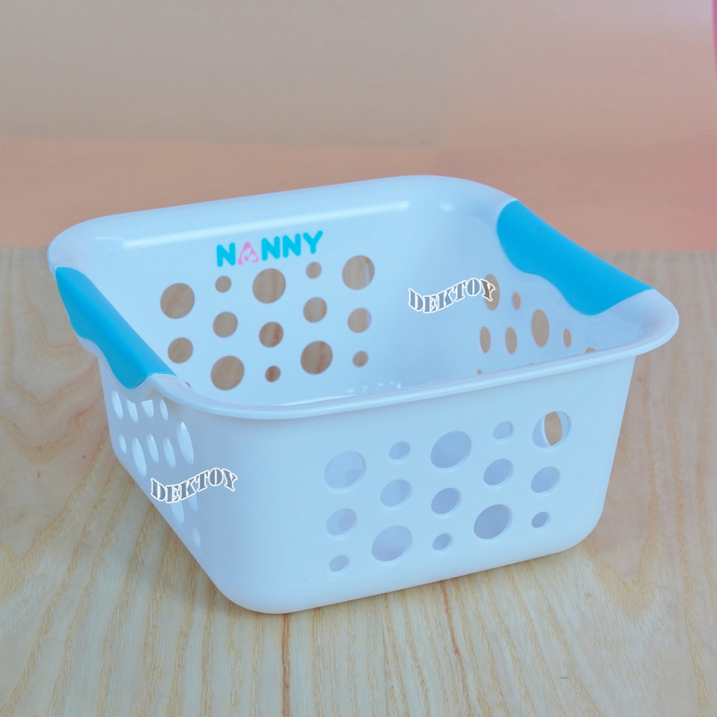 1 ใบ NANNY แนนนี่ ตะกร้าพลาสติกแนนนี่ ตะกร้าใส่ของเอนกประสงค์ - รูปที่ 5