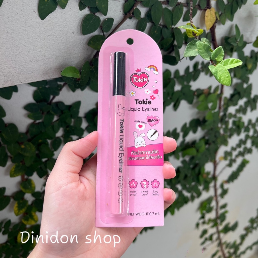 ((dinidon shop)) Tokie Liquid Eyeliner 0.7 ml. #Black