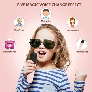 แบบพกพา Mini K12 ลำโพงบลูทูธไมโครโฟนของแท้ RGB ไมโครโฟนคู่ แบบพกพา ร้องคาราโอเกะไร้สายกลางแจ้งขนาดเล็ก