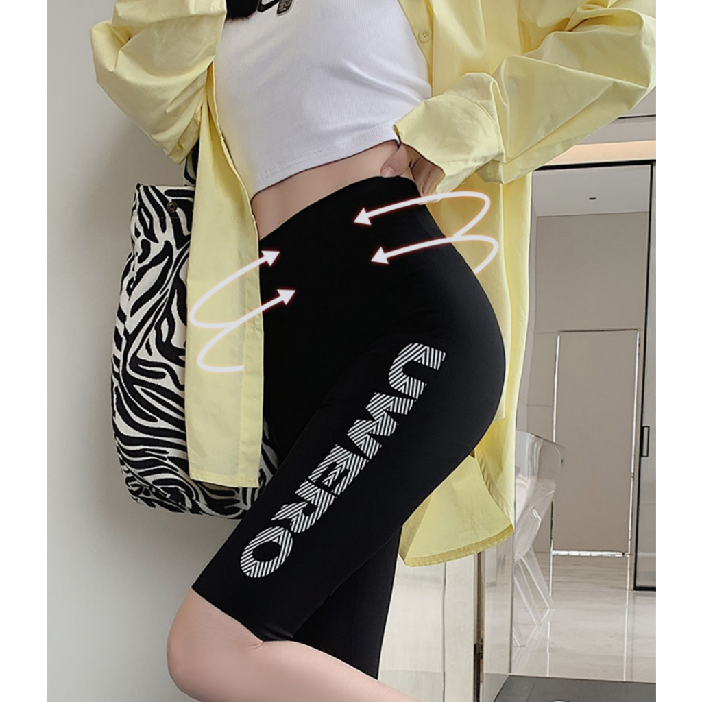 กางเกงเลกกิ้งขาสั้น กางเกงออกกำลังกาย โยคะ ใส่สบาย แฟชั่นผู้หญิง ผ้ายืด เลกกิ้ง 5 ส่วน ราคาถูก K511 K512