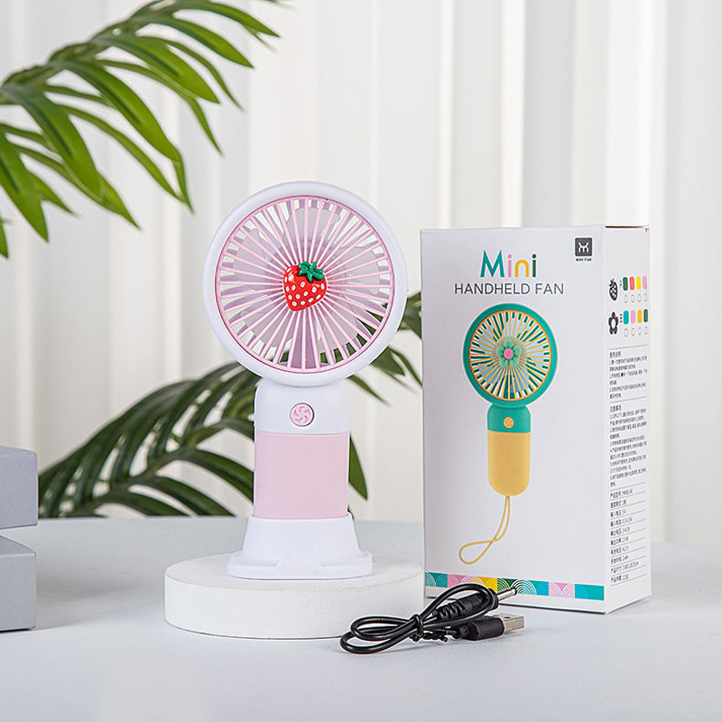 พัดลมไฟฟ้ามือถือ พัดลมตั้งโต๊ะผลไม้ขนาดเล็ก พัดลมพกพากลางแจ้งขนาดเล็ก - รูปที่ 6