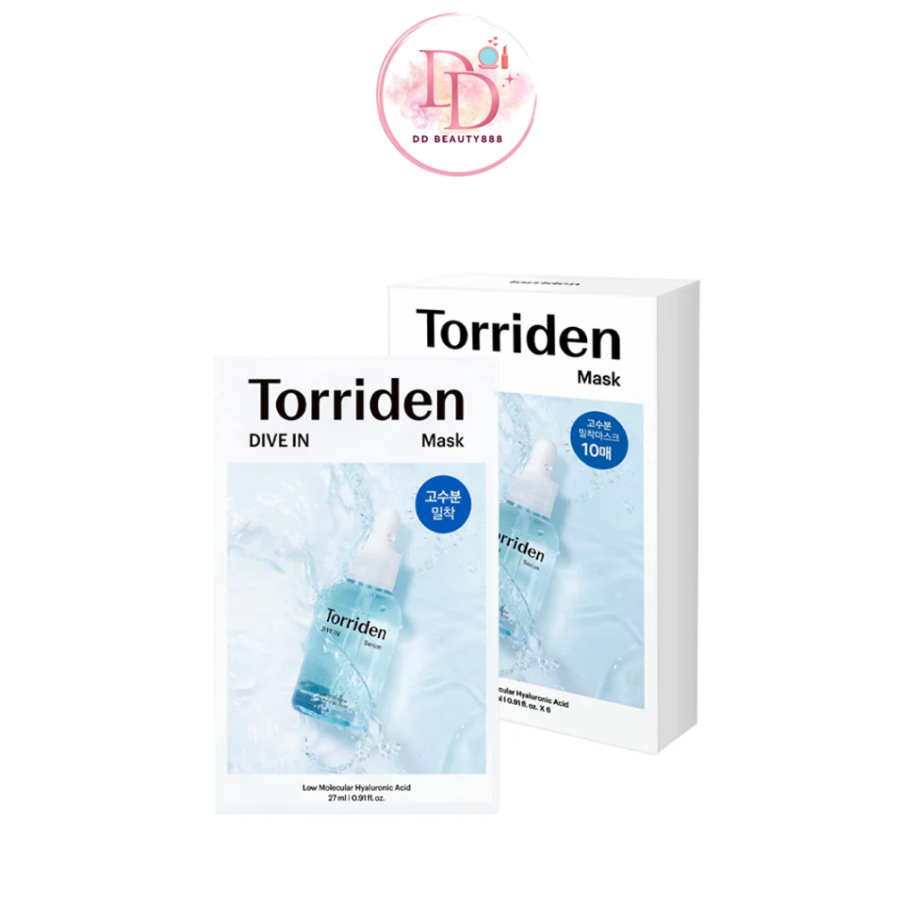 มาส์กกรดไฮยาลูโรนิก Torriden DIVE-IN Low Molecule Hyaluronic Acid Mask Pack 27ml