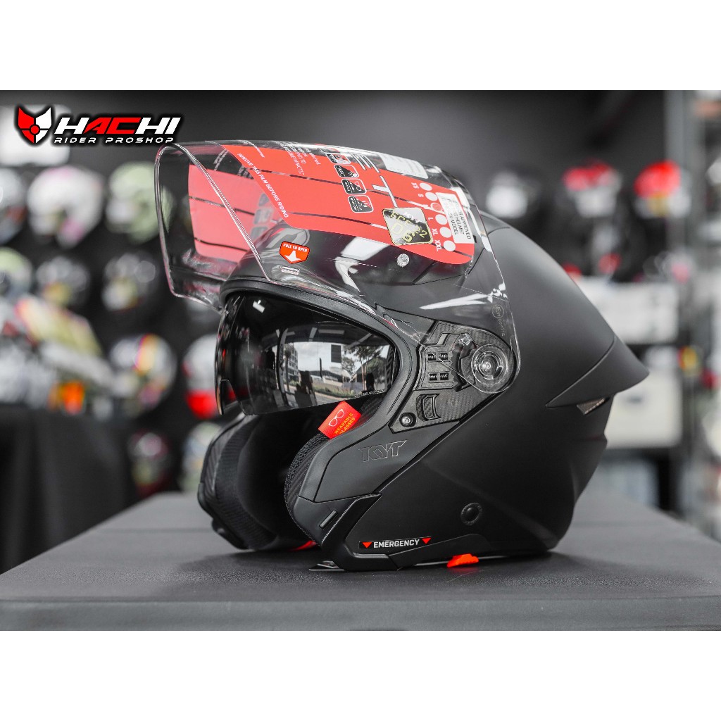 KYT TTR JET -  Plain Matt Black