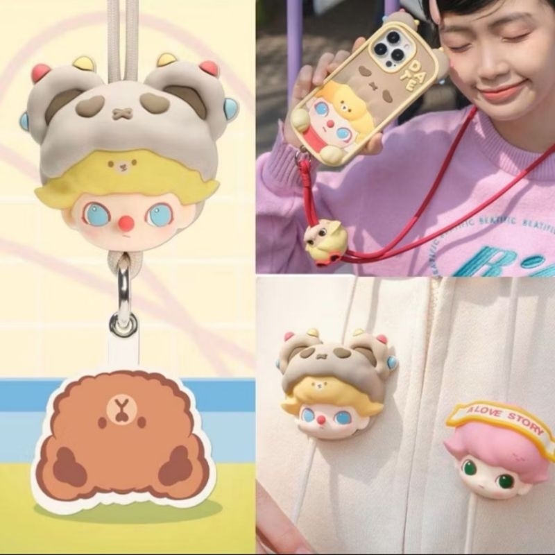 *พร้อมส่ง* สายห้อยโทรศัพท์  สายคล้องDimoo dating lanyard กล่องสุ่มdimoo popmart
