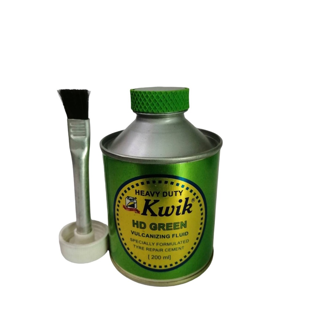 กาวปะยาง KWIK HD GREEN กาวเขียว ขนาด200ml. ปะเย็น กาวสำหรับปะยางรถยนต์ คุณภาพดี!!