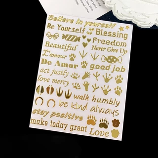 พร้อมส่ง!! สติ๊กเกอร์ตัวอักษรติดเล็บ ตกแต่งเรซิ่น ตกแต่งโทรศัพท์ small alphabet sticker (03ST014)