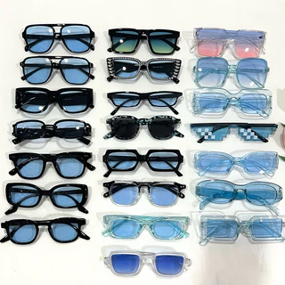 ส่งไว 🇹🇭 แว่นตากันแดด🩵รวมแว่นตาสีฟ้า สีน้ำเงิน💙แว่นแฟชั่น พร้อมส่งCOD