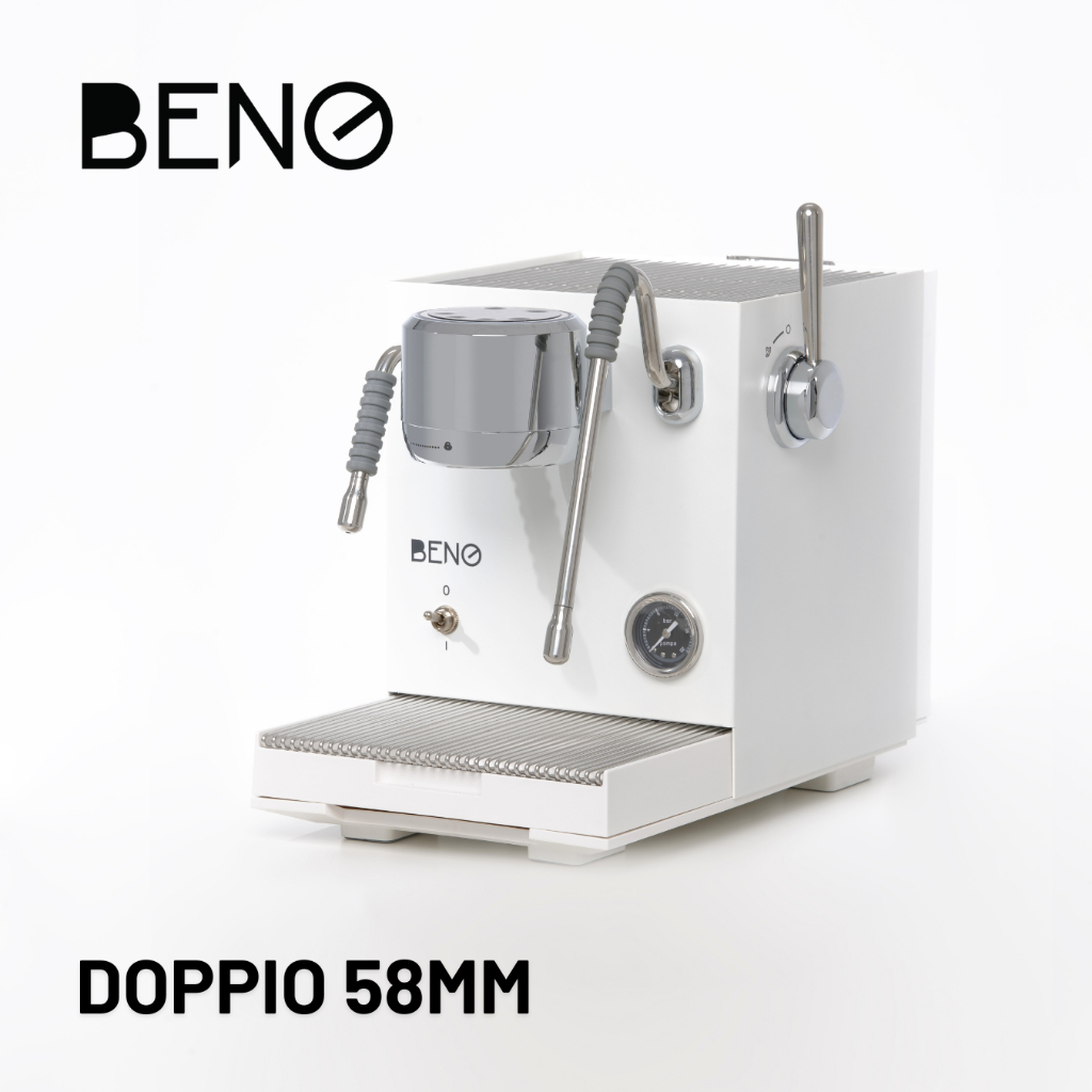 เครื่องชงกาแฟเอสเพรสโซ่ BENO รุ่น Doppio หัวชง 58 มิล สเปคระดับมืออาชีพ 2 หม้อต้ม ต่อท่อน้ำเข้าเครื่