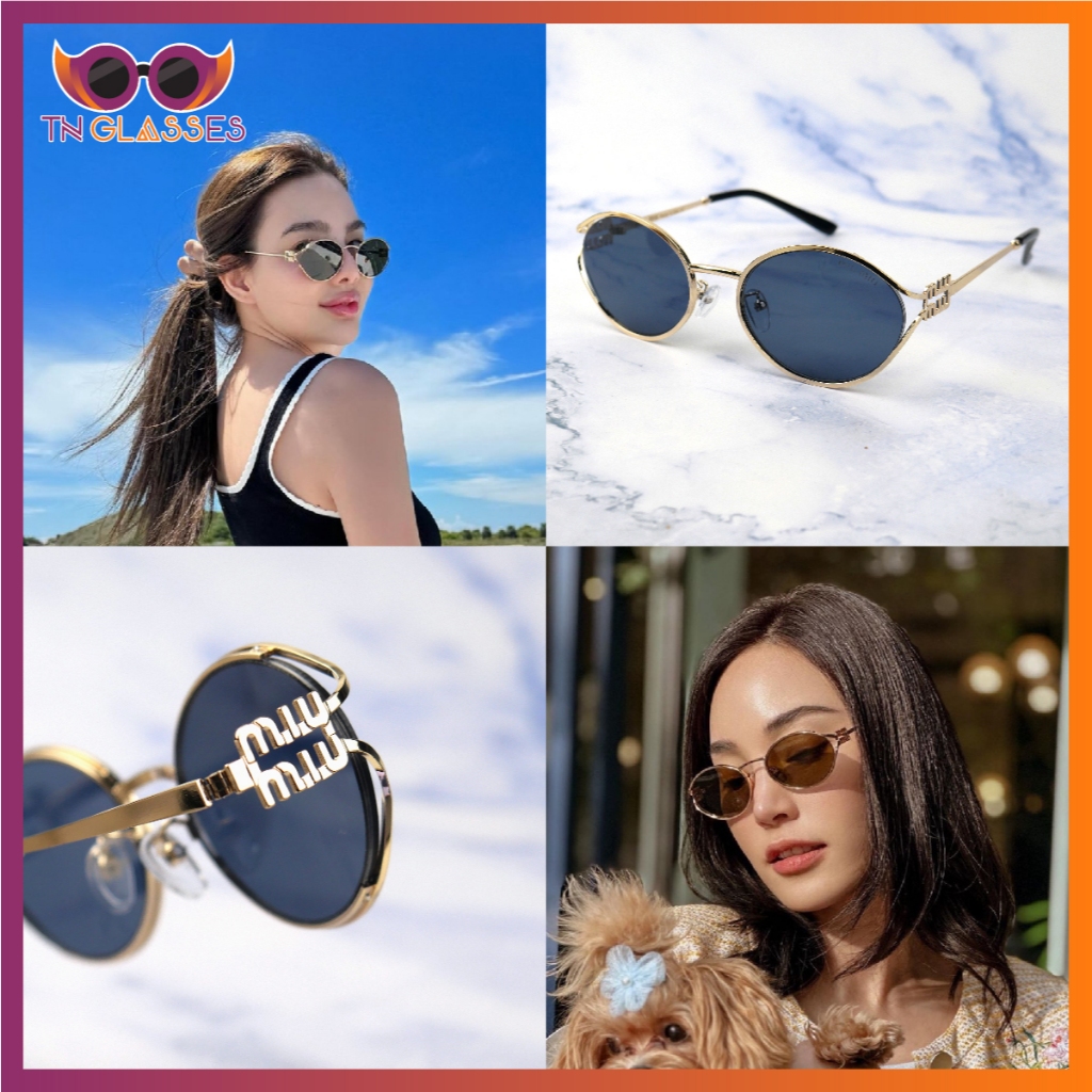 TN Glasses แว่นกันแดด MM แว่นทรงรี [เกรดพรีเมี่ยม]