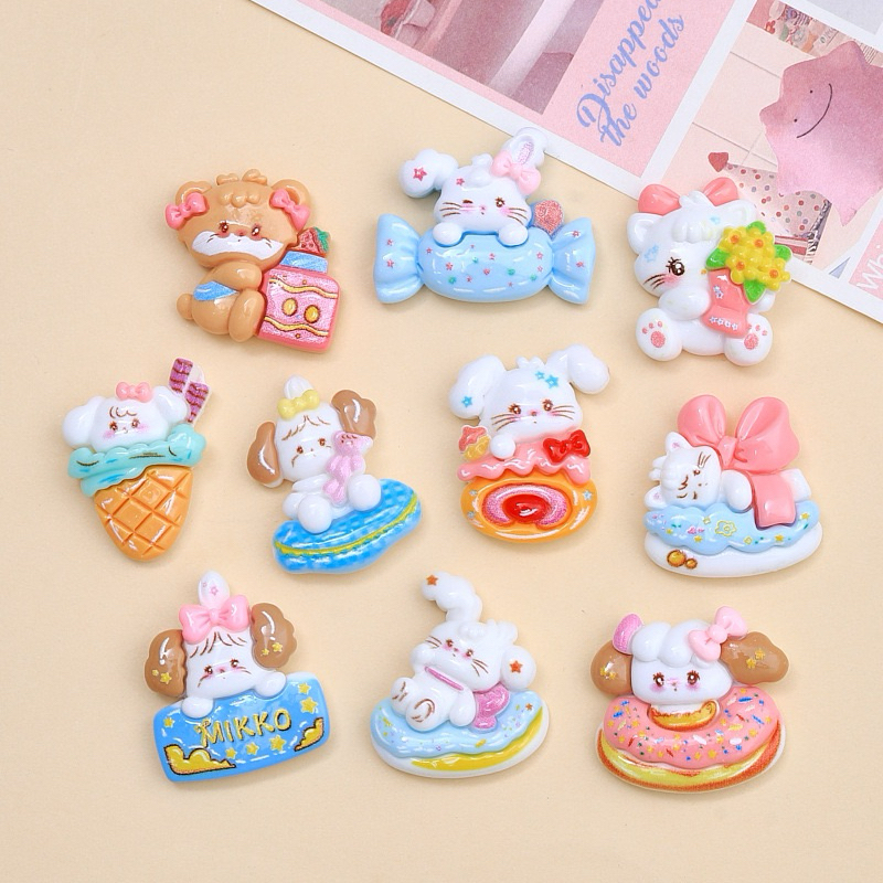 เรซิ่นตกแต่งDIY jibbizt Cat&dogรองเท้าแต่งเคสโทรศัพท์แต่งกิ๊บอื่นๆอีกมากมายการ์ตูนสินค้าพร้อมส่ง
