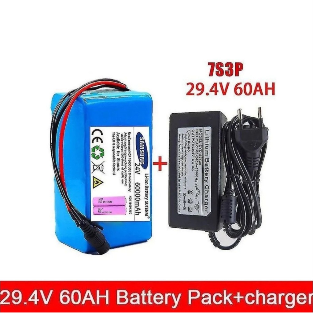 แบตเตอรี่ 24V 60AH 7S3P 18650