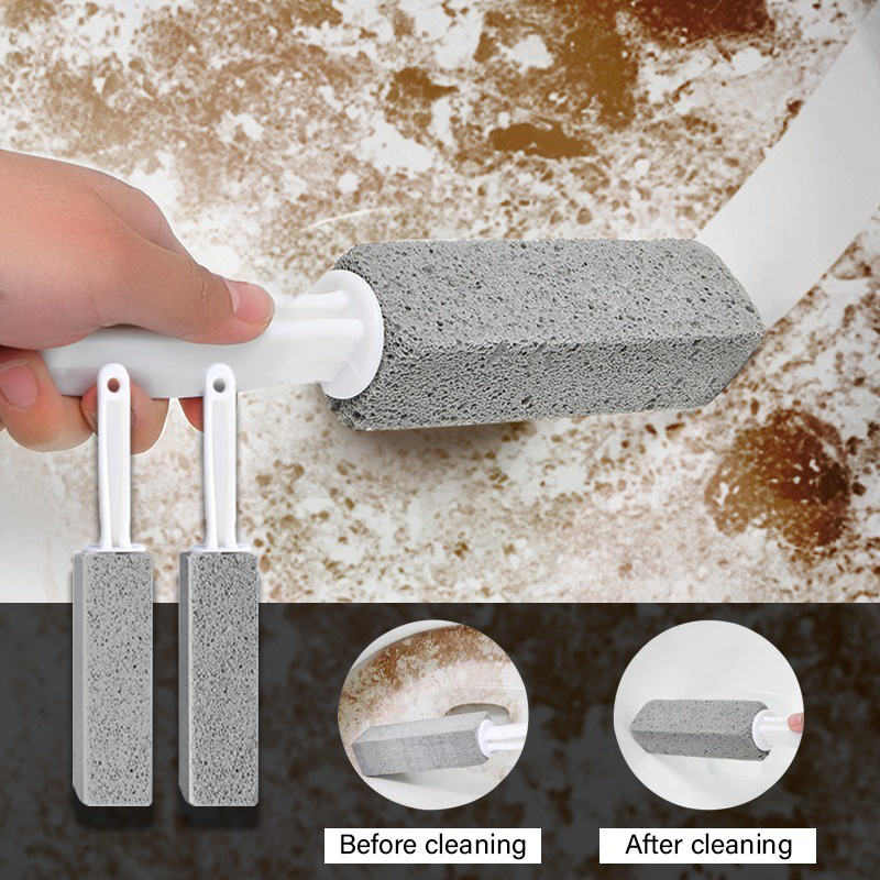 แปรงขัดคราบชักโครก ล้างห้องน้ำ แปรงหินล้างโถส้วม แปรงหินภูเขาไฟทำความสะอาด แปรงหินขัดคราบชักโครก ไม่ต้องใช้น้ำยา - รูปที่ 6