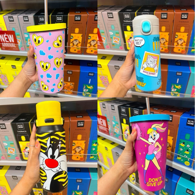 *ทักแชท*รับโค้ดลดสูงสุด30%!❤️‍🔥[พร้อมส่ง]✨ แก้วเก็บความเย็น Disney แก๊งทวิตตี้(Tweety) มีหลายขนาด Mi