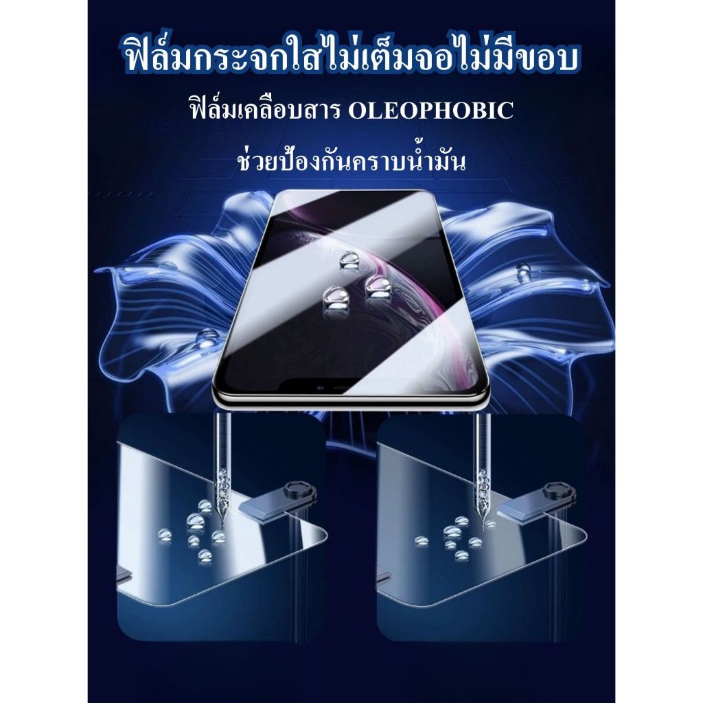 One-Click Full HD ฟิล์มกระจกเต็มจอ ป้องกันหน้าจอสำหรับ Samsung Galaxy A12 A35 A16 A06 A25 A51 A52 A71 A20 A32 A33 กันรอย - ภาพย่อย 3