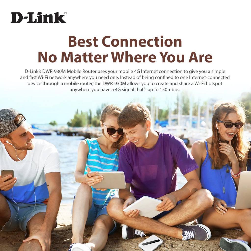 DWR-930M 4G/LTE Pocket Wi-Fi ใส่ซิม พกพาได้ทุกที่