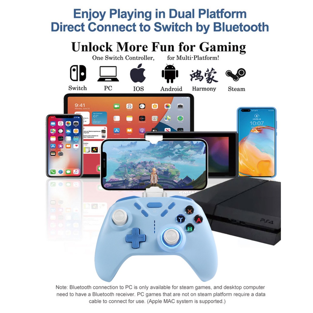 จอย S820 ประกัน1ปี ต่อได้ทุกเครื่อง จอย iOS Android Switch PC PS4 PPSSPP Delta Gamma  จอยครอบจักรวาล