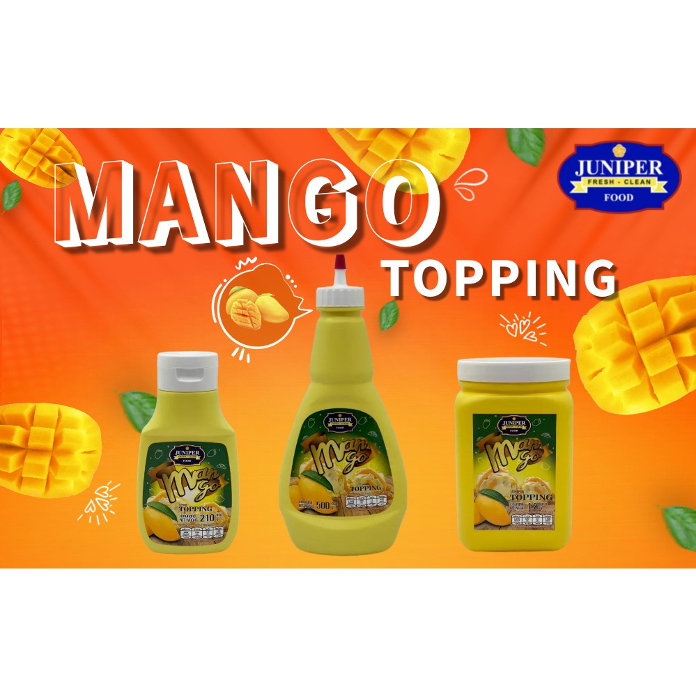 New Size Juniper Mango Topping 1.2kg.(จูนิเปอร์ มะม่วง ท็อปปิ้ง 1.2กก)**จำกัดการสั่งซื้อ 8กระปุก/ออเดอร์