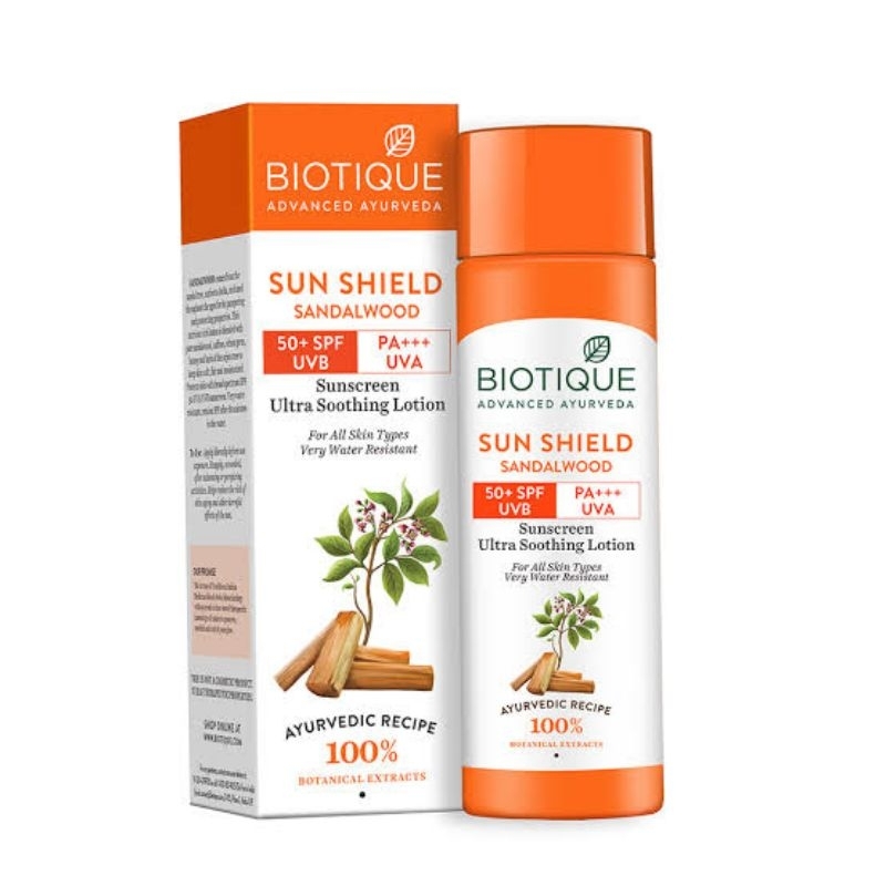 Biotique Sunscreen ไบโอทีก โลชั่นกันแดด มี 50+ SPF 120ml (หมดอายุ 07/2026)