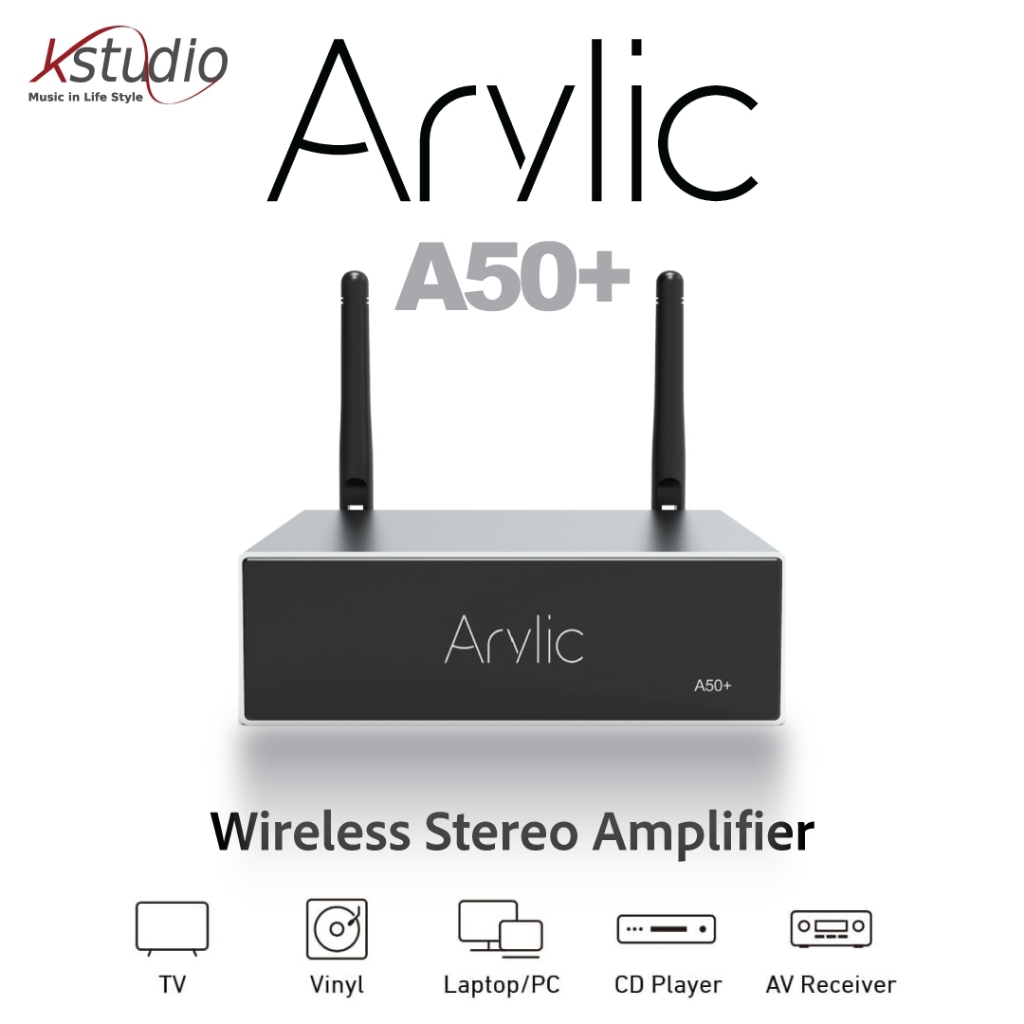 Arylic A50 Plus Wireless Streamer เครื่องเล่นเพลงไร้สาย มีแอมป์ในตัว