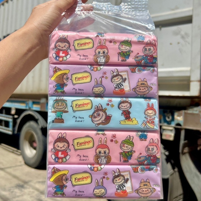 famingo ทิชชู่ป๊อปอัพ 5 Packs