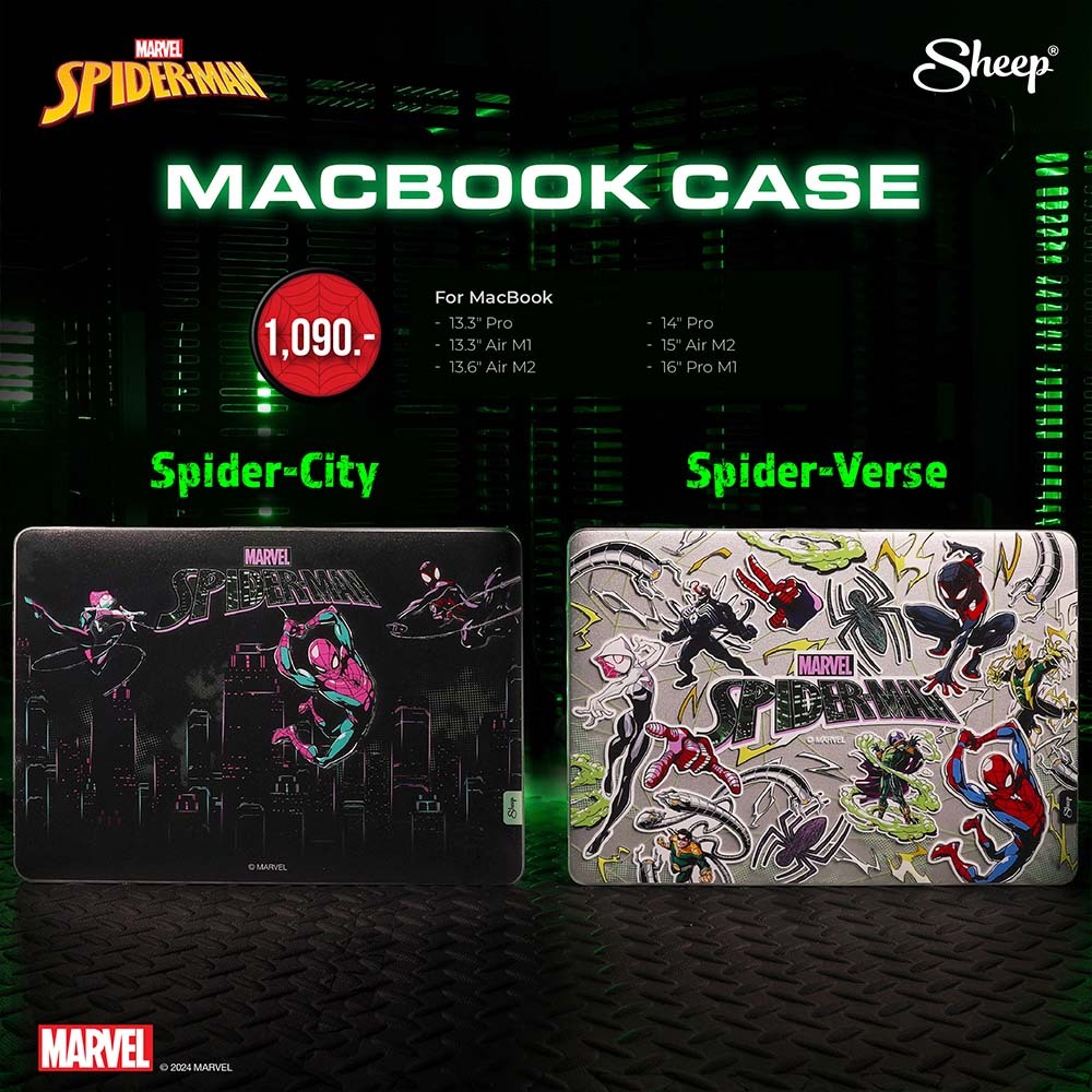[For Macbook Spider-Verse / Spider-City] Spider-Man Limited Collection  เคสสำหรับMacbook ลายสไปเดอร์แมน กันรอยกันกระแทก