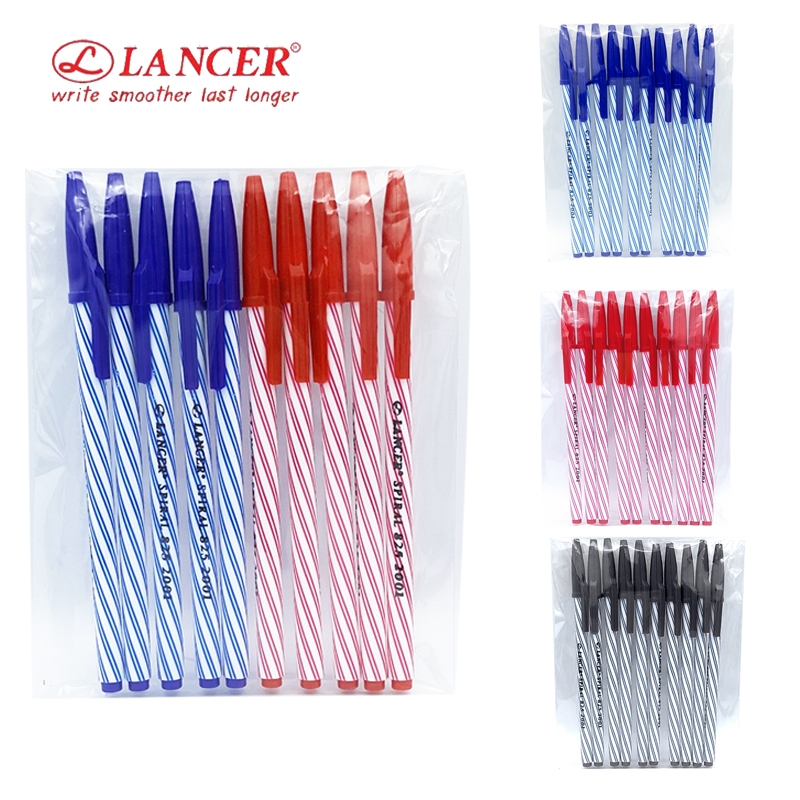 (10 ด้าม) ปากกาลูกลื่นแลนเซอร์ 0.5 มม รุ่น 825 Lancer