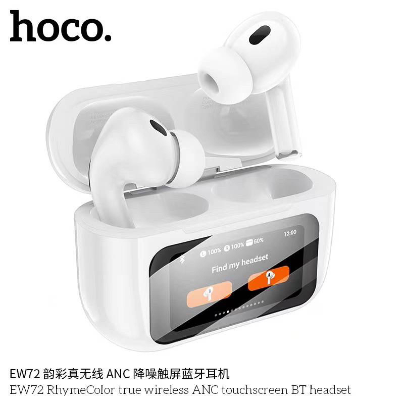 Hoco EW72 หูฟังบลูทูธไร้สาย Wireless ANC touchscreen BT headset สินค้าใหม่ล่าสุด แท้100%
