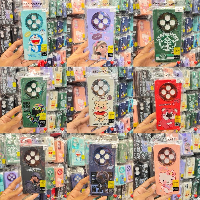 เคสกำมะหยี่การ์ตูนโครเมี่ยมกล้อง รุ่น OPPO Reno 12F(5G)/Reno 12/12Pro !ตรงรุ่น! (มี12ลาย) เคสการ์ตูน สินค้าพร้อมส่งในไทย