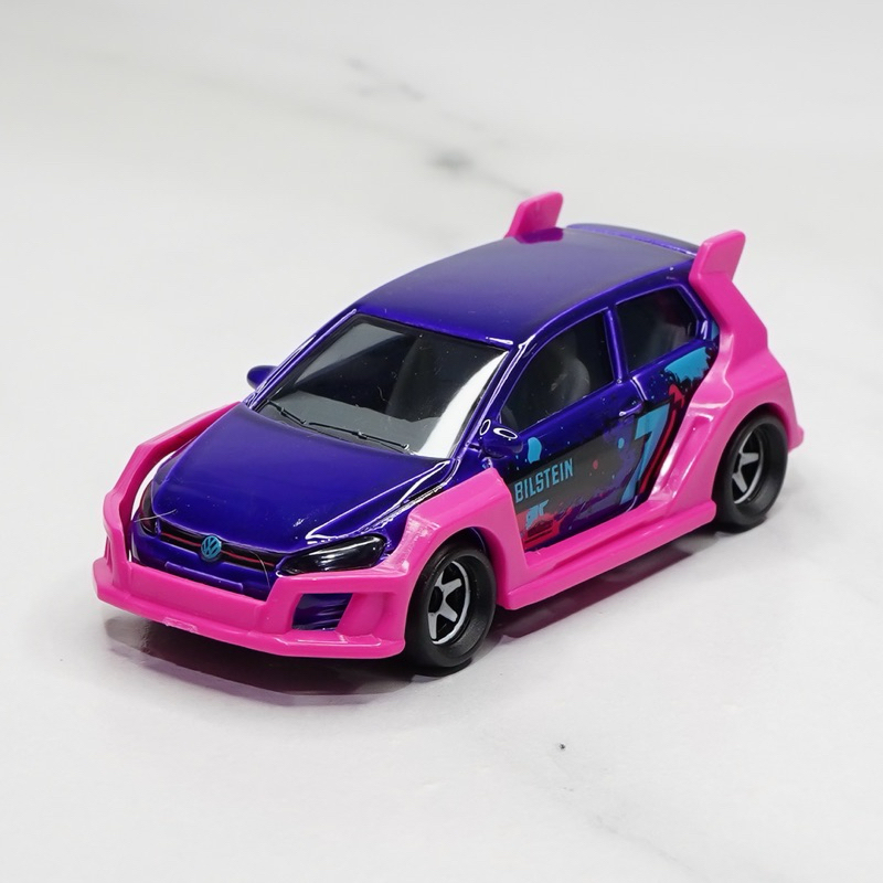 โมเดลรถเหล็ก มาจอเร็ตต์ Majorette Tune Up Serie 3 - Volkswagen Golf GTI No.7 สีม่วง ลายBilstein พร้อ